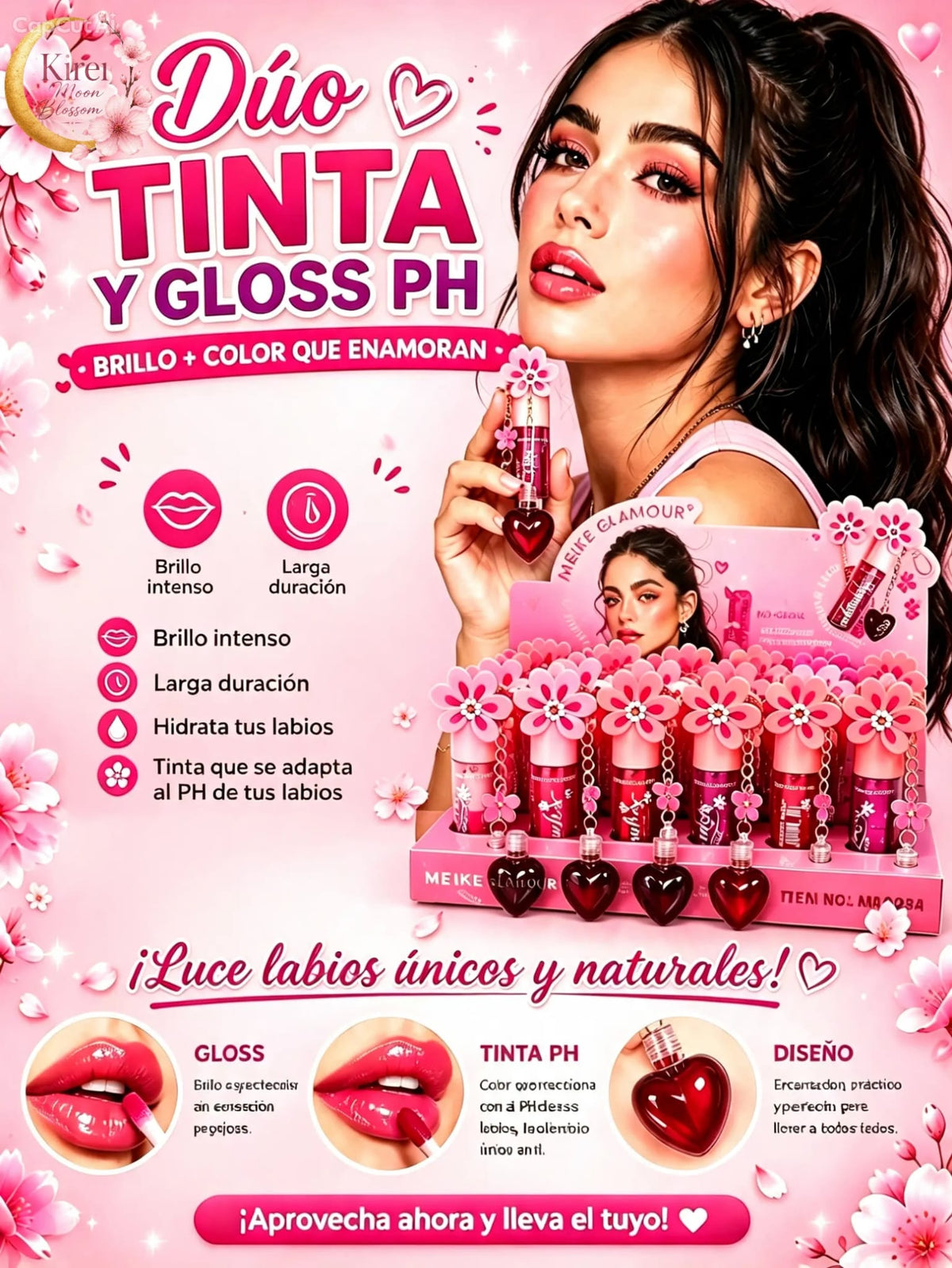 Meike Glamour Flower Lip Gloss