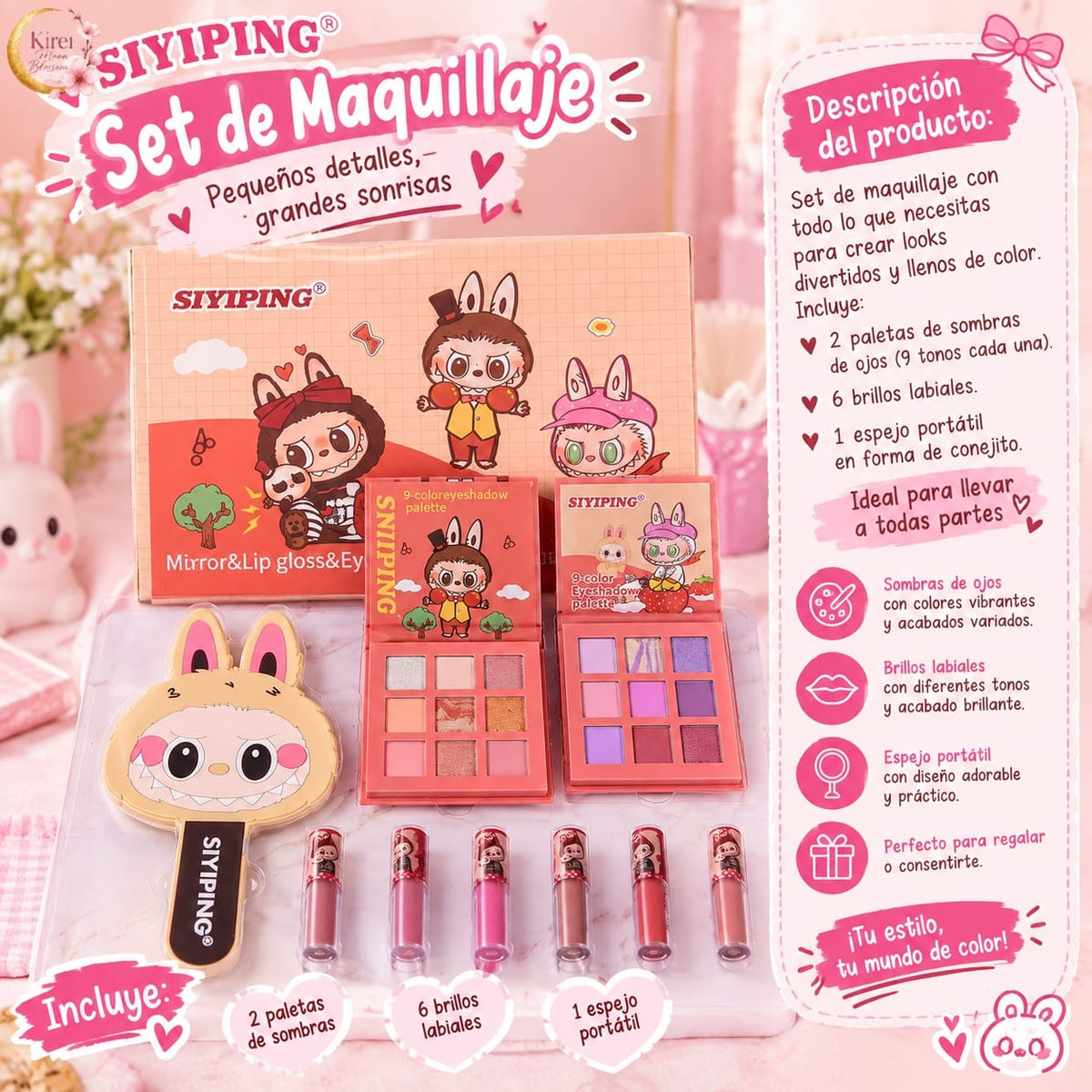 Siyiping Labubu Makeup Set